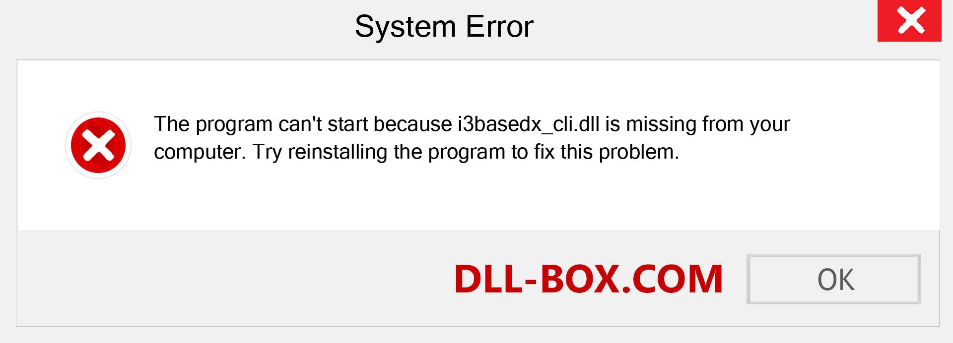  i3basedx_cli.dll file is missing?. Download for Windows 7, 8, 10 - Fix  i3basedx_cli dll Missing Error on Windows, photos, images